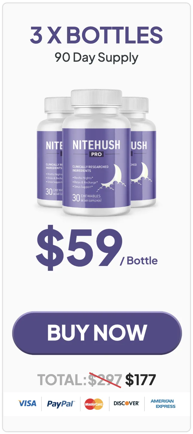 NiteHush Pro 3 Bottles